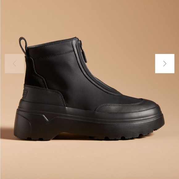 NWT Hunter Explorer Zip Ankle Flatform Boots - Picture 2 of 5